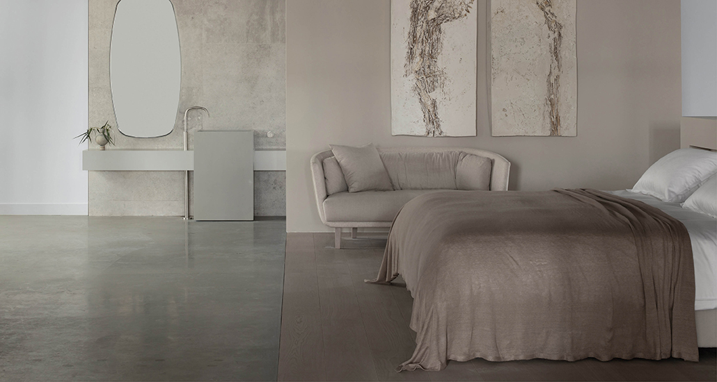 tijdloze slaapkamer Piet Boon Giant Tile White